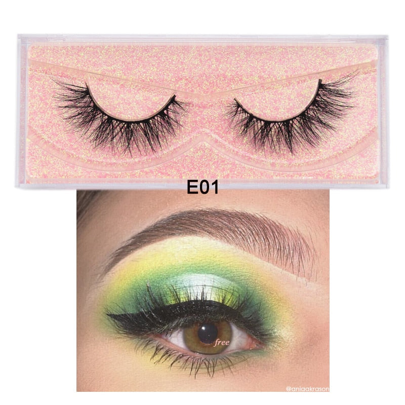 3D Mink Eyelashes 100% Cruelty free Lashes Handmade-E series