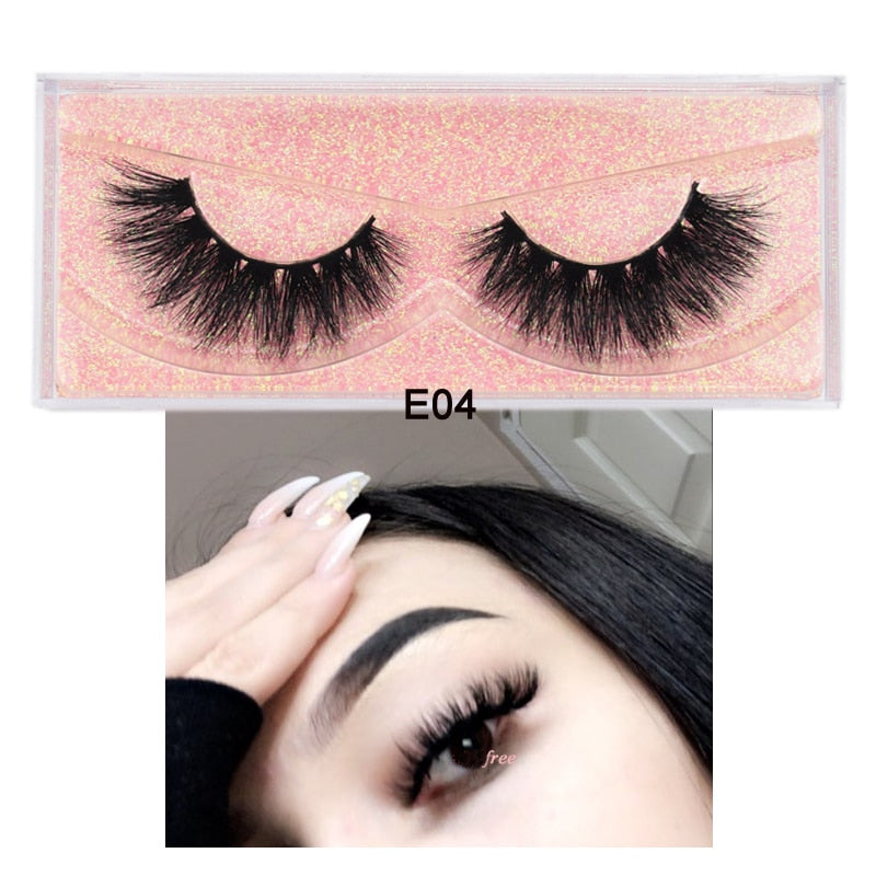 3D Mink Eyelashes 100% Cruelty free Lashes Handmade-E series