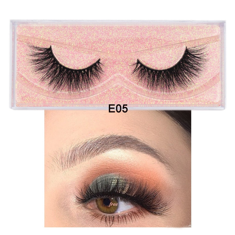 3D Mink Eyelashes 100% Cruelty free Lashes Handmade-E series