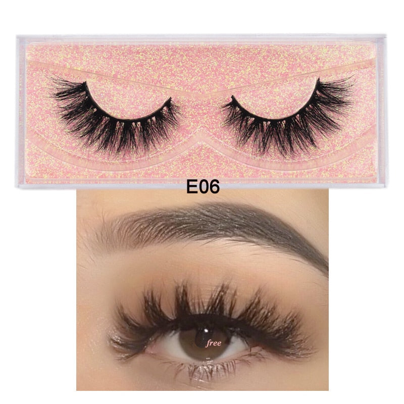 3D Mink Eyelashes 100% Cruelty free Lashes Handmade-E series