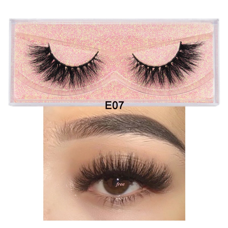 3D Mink Eyelashes 100% Cruelty free Lashes Handmade-E series