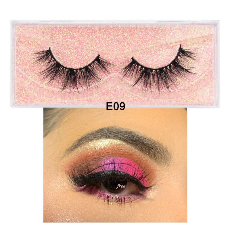 3D Mink Eyelashes 100% Cruelty free Lashes Handmade-E series