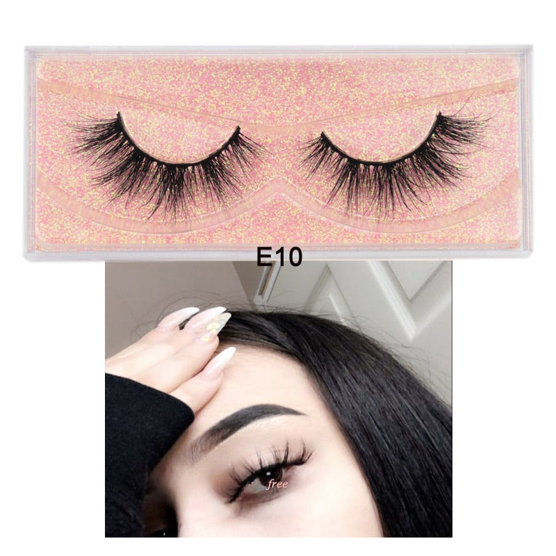 3D Mink Eyelashes 100% Cruelty free Lashes Handmade-E series