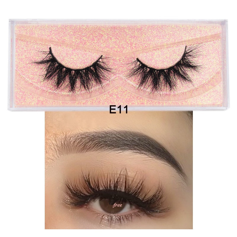 3D Mink Eyelashes 100% Cruelty free Lashes Handmade-E series