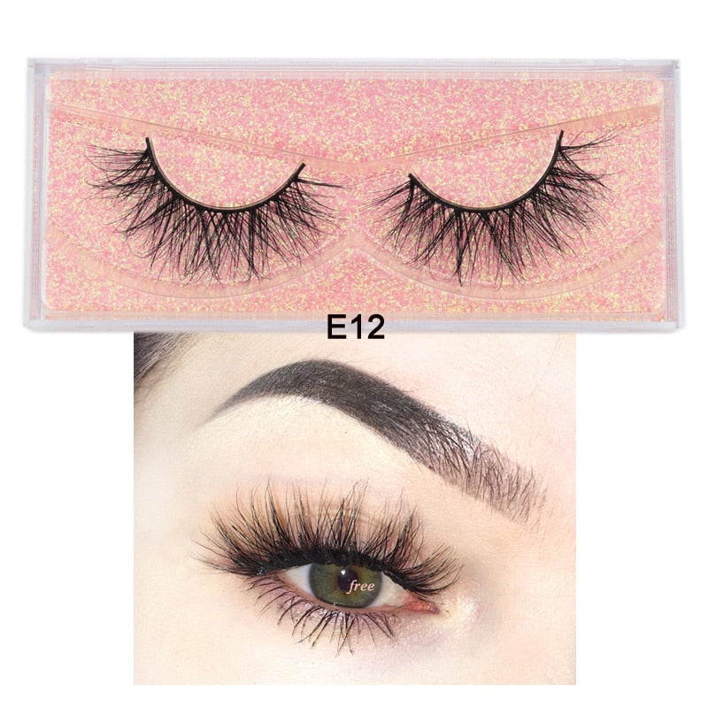 3D Mink Eyelashes 100% Cruelty free Lashes Handmade-E series