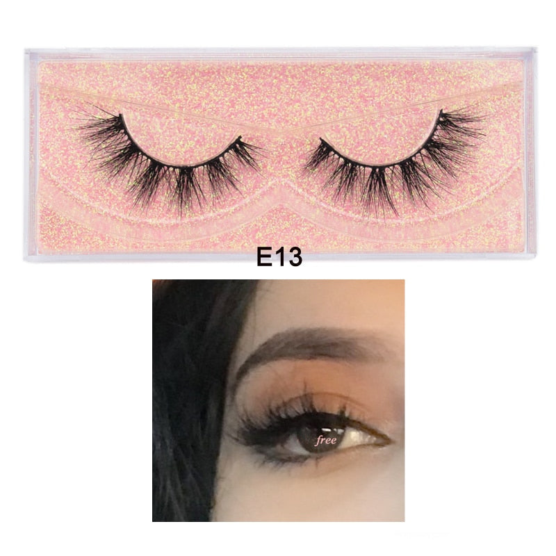 3D Mink Eyelashes 100% Cruelty free Lashes Handmade-E series