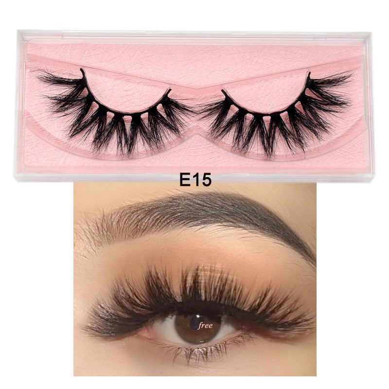 3D Mink Eyelashes 100% Cruelty free Lashes Handmade-E series