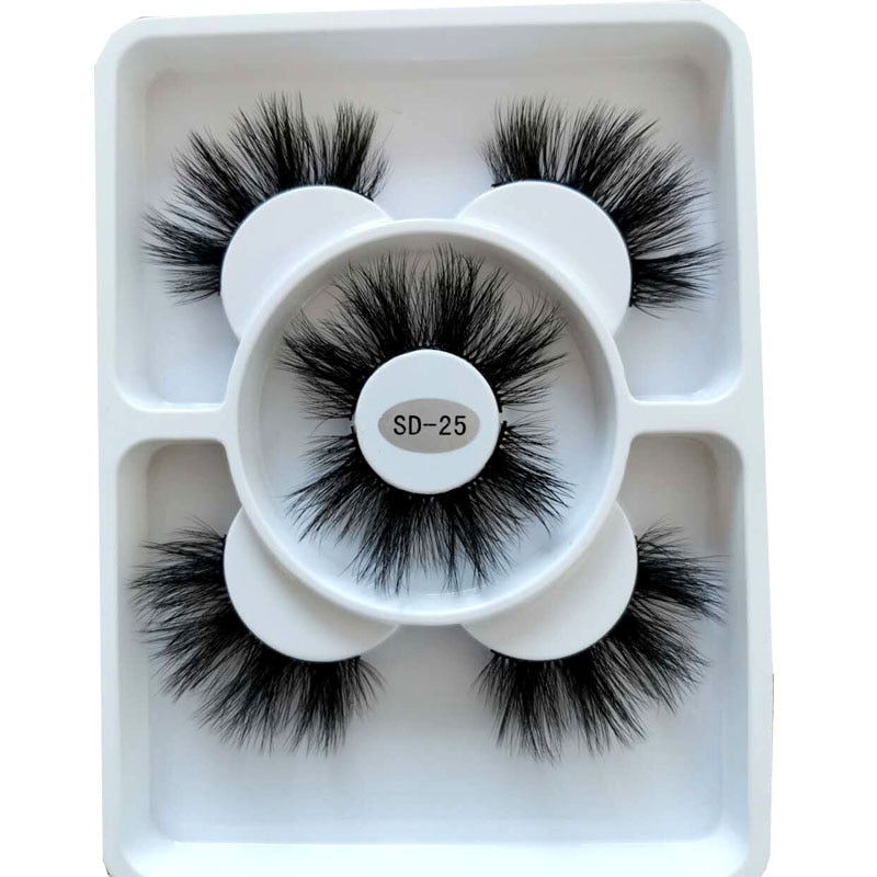 2023 New 3 pairs natural false eyelashes for beauty-SD series