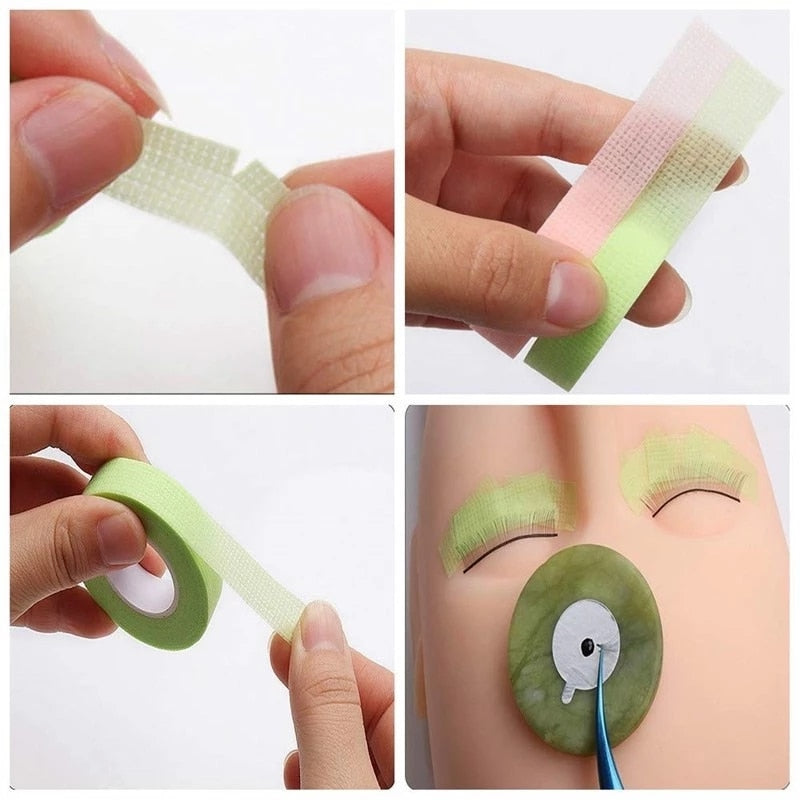 Eyelash Tape 5 Rolls Breathable Non-woven Cloth Adhesive Tape