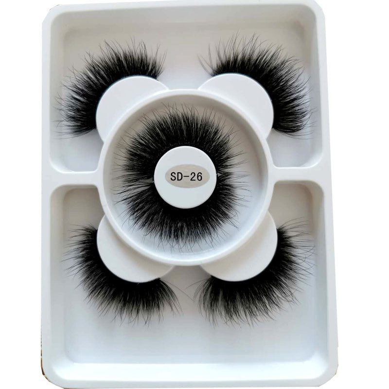 2023 New 3 pairs natural false eyelashes for beauty-SD series