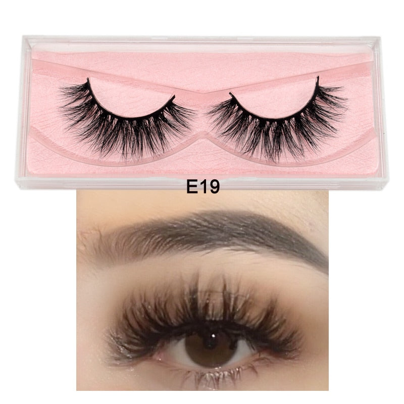 3D Mink Eyelashes 100% Cruelty free Lashes Handmade-E series