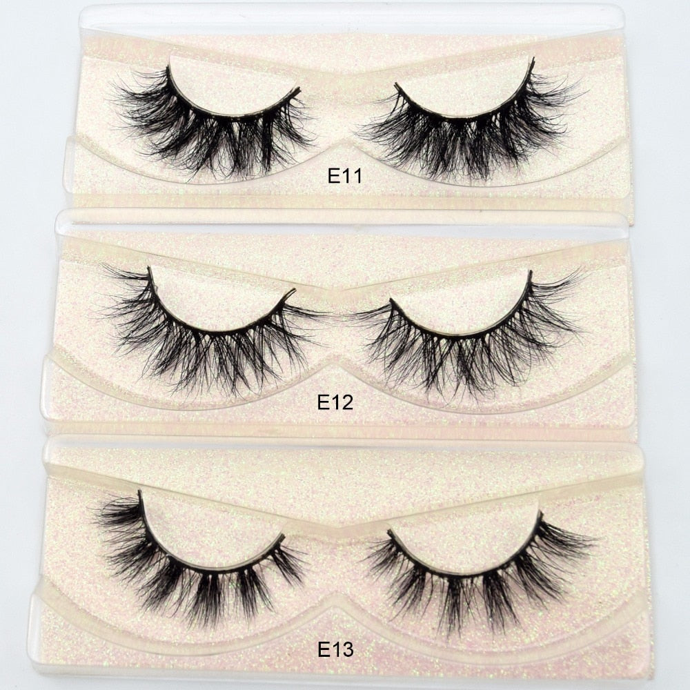 3D Mink Eyelashes 100% Cruelty free Lashes Handmade-E series