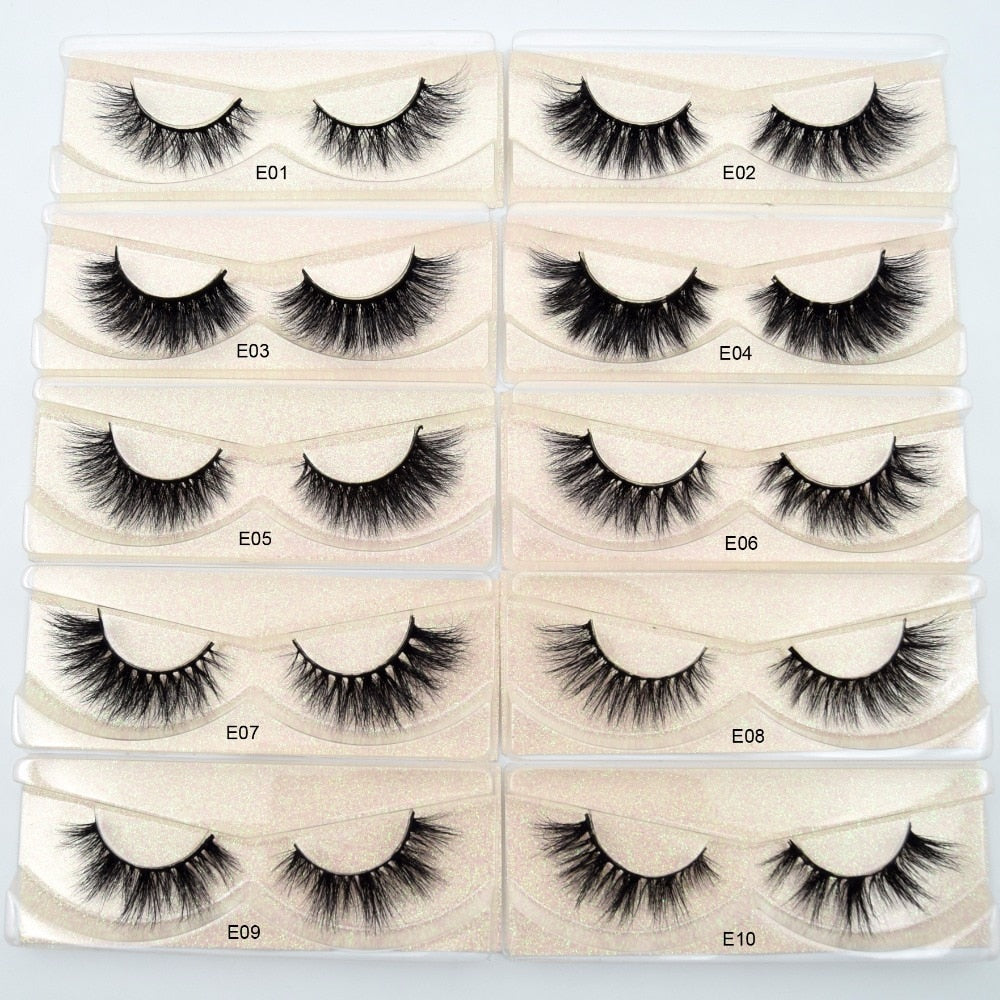 3D Mink Eyelashes 100% Cruelty free Lashes Handmade-E series