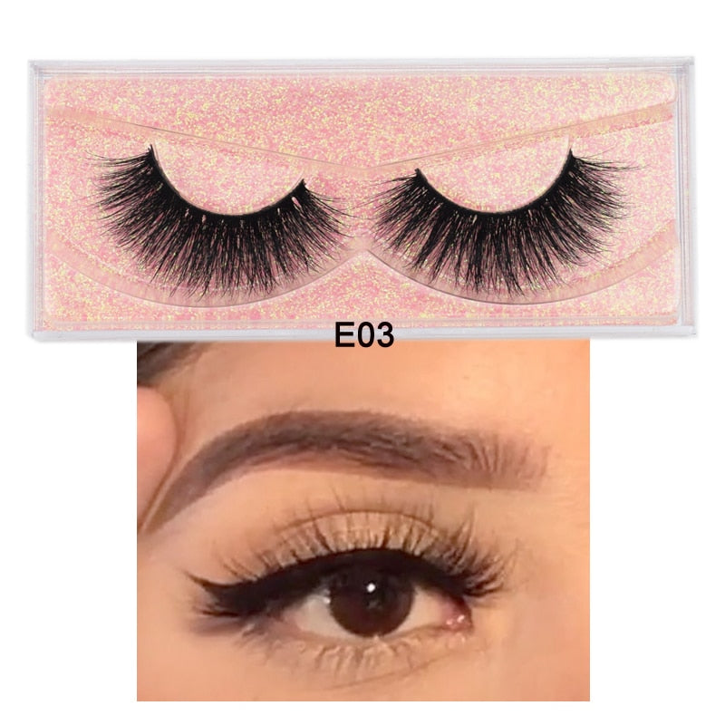 3D Mink Eyelashes 100% Cruelty free Lashes Handmade-E series