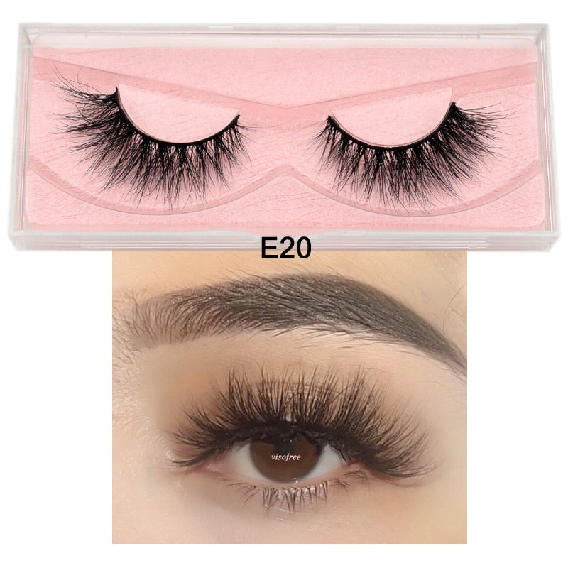 3D Mink Eyelashes 100% Cruelty free Lashes Handmade-E series