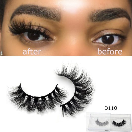 3D Real Mink Eyelashes Beauty Handmade 100%-D series 101