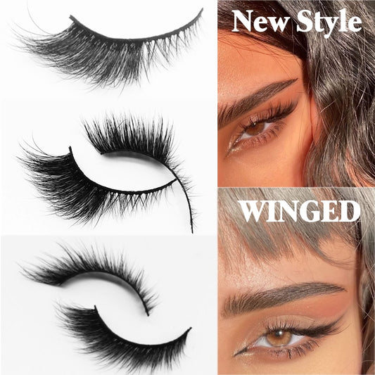 New Handmade Mink Eyelashes 3D Curl Winged-other series