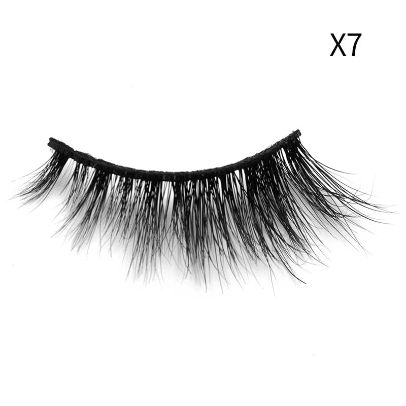 Soft Mink Eyelashes 3D Curl Winged End Eye Elongated-MZA2212