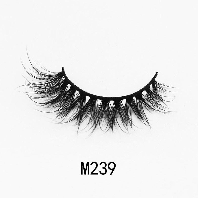 New Handmade Mink Eyelashes 3D Curl Winged-M series