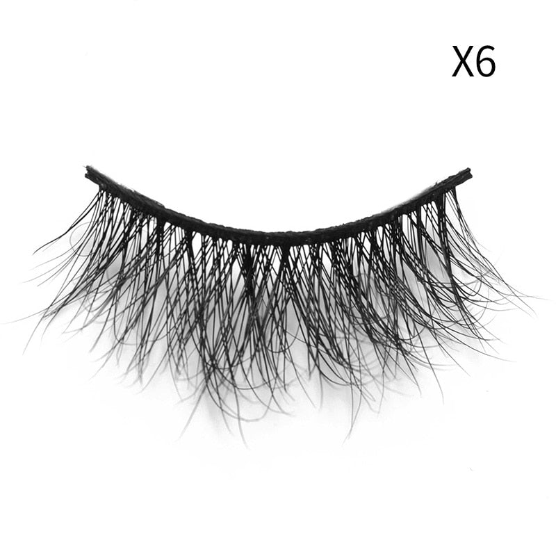 Soft Mink Eyelashes 3D Curl Winged End Eye Elongated-MZA2212