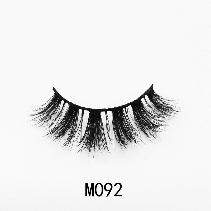 New Handmade Mink Eyelashes 3D Curl Winged-M series