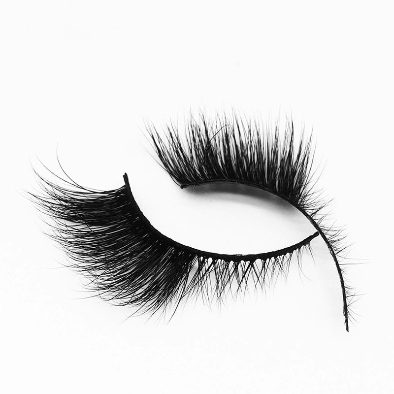 Soft Mink Eyelashes 3D Curl Winged End Eye Elongated-MZA2081/2  MZA2453/4