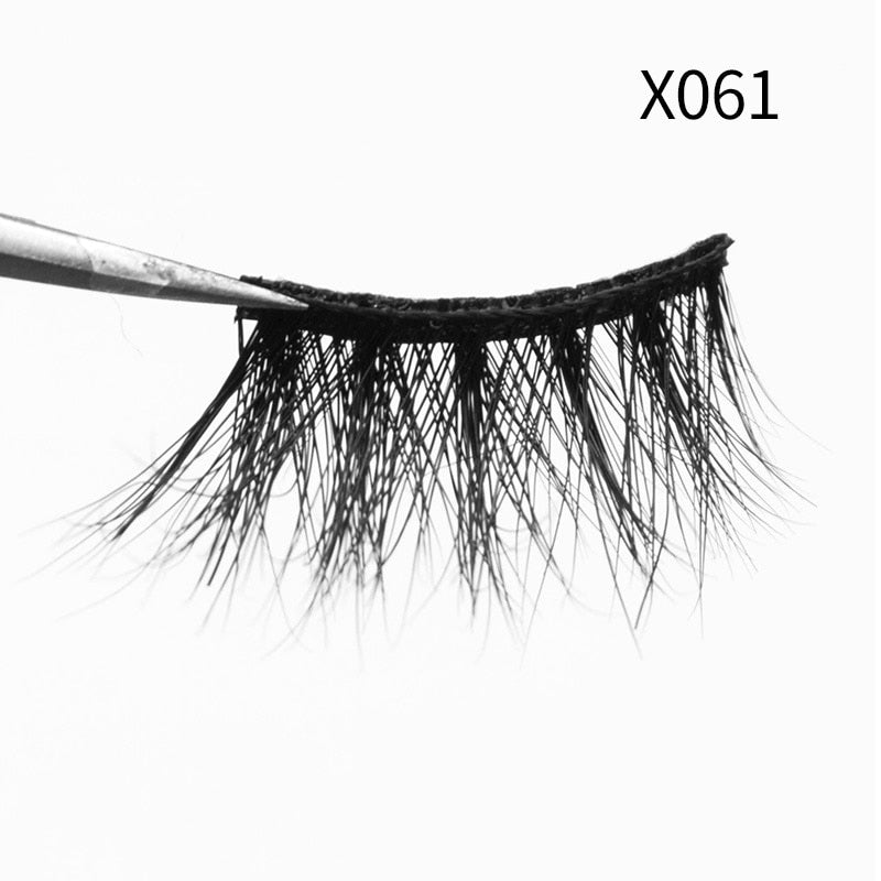 Soft Mink Eyelashes 3D Curl Winged End Eye Elongated-MZA2212