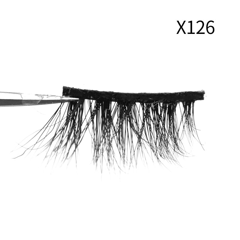 Soft Mink Eyelashes 3D Curl Winged End Eye Elongated-MZA2212