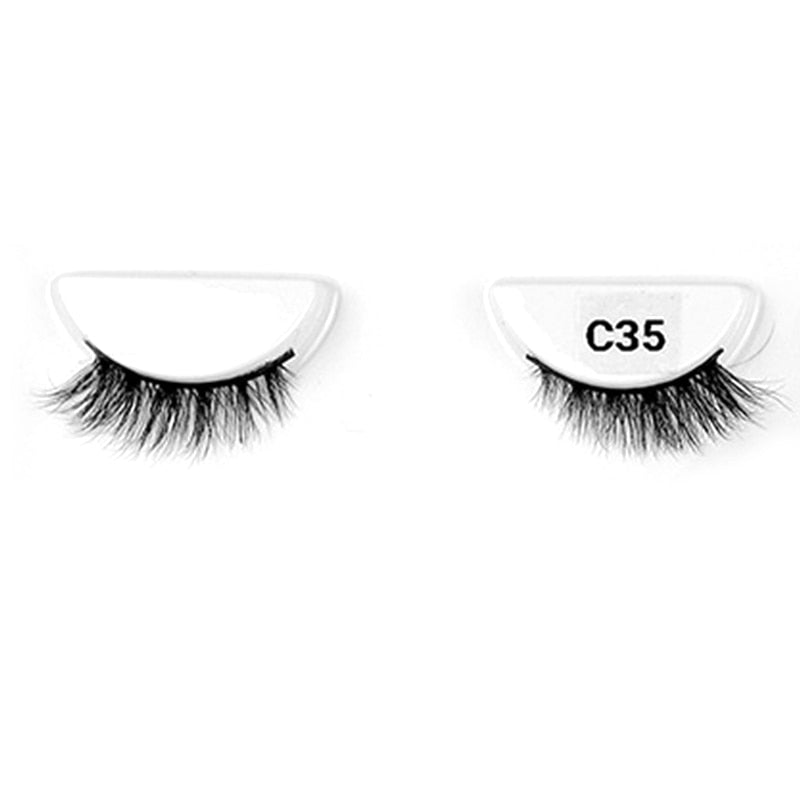 Soft Mink Eyelashes 3D Curl Winged End Eye Elongated-MZA2081/2  MZA2453/4