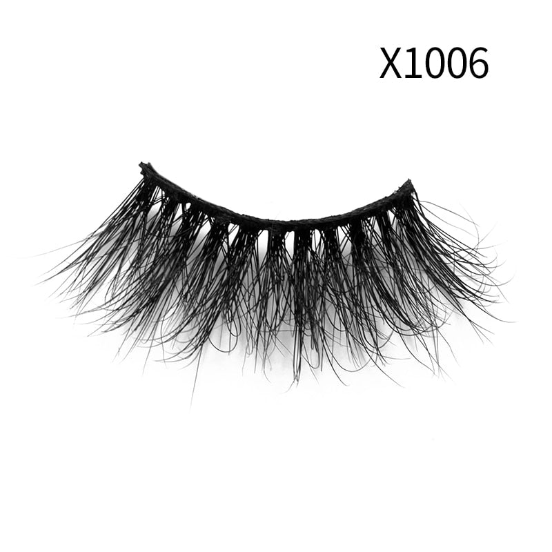 Soft Mink Eyelashes 3D Curl Winged End Eye Elongated-MZA2212