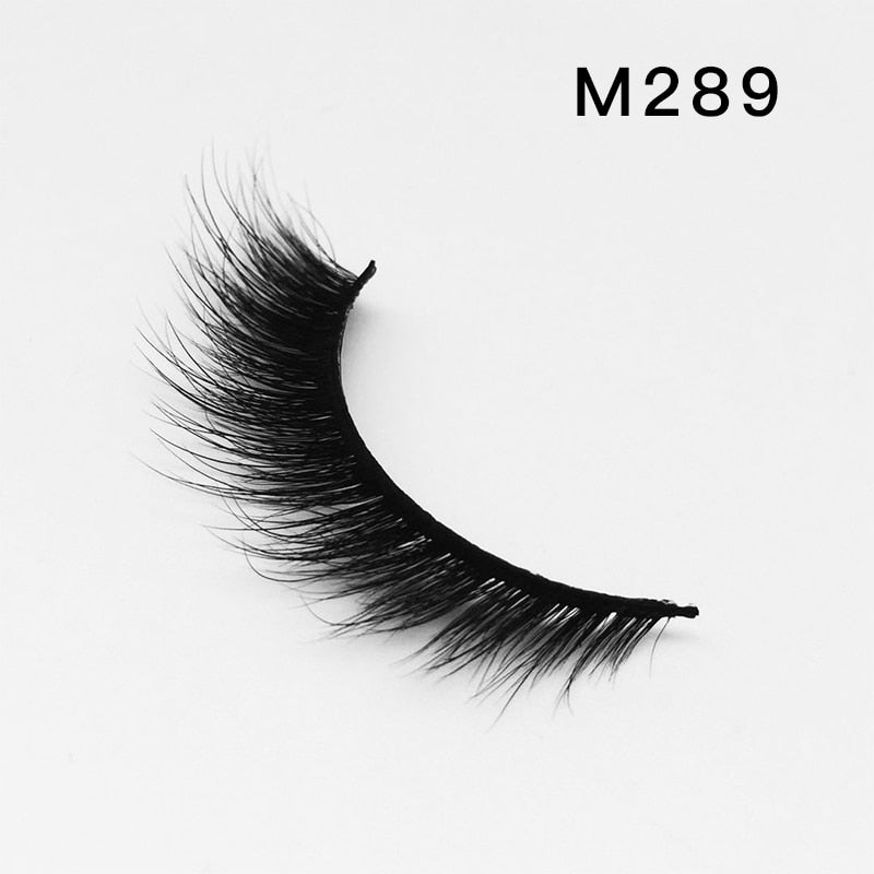 Soft Mink Eyelashes 3D Curl Winged End Eye Elongated-MZA2081/2  MZA2453/4