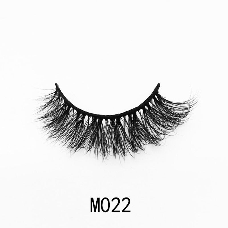 New Handmade Mink Eyelashes 3D Curl Winged-M series