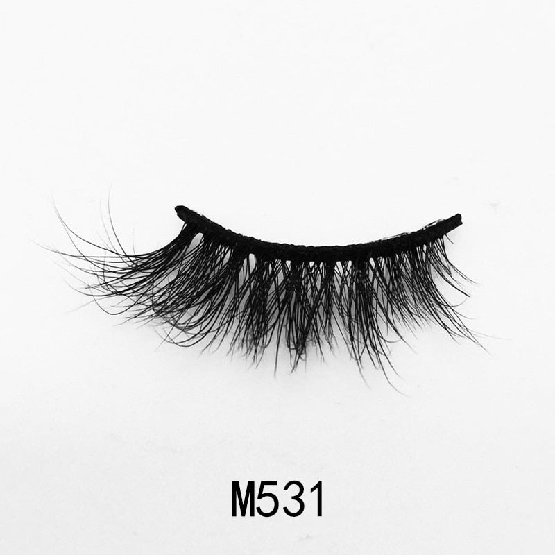 New Handmade Mink Eyelashes 3D Curl Winged-M series