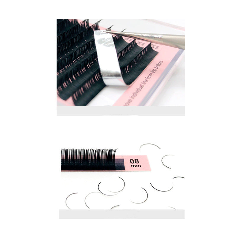 Premium Individual False Lashes Natural PBT Mink Eyelash