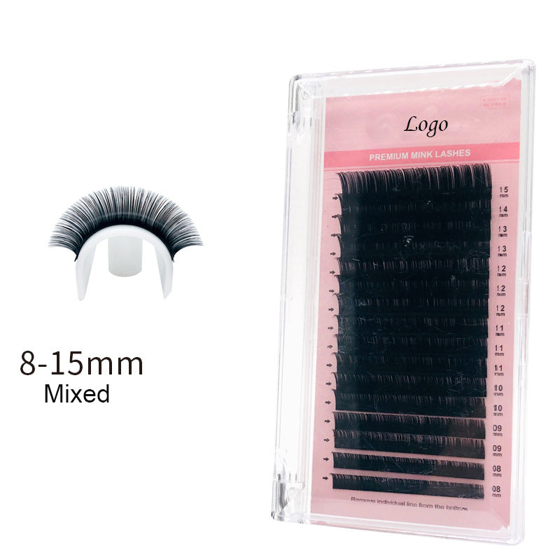 Premium Individual False Lashes Natural PBT Mink Eyelash